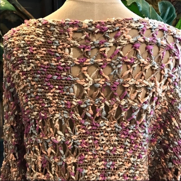 Cotton Candy Handmade wide knit sweater - Picture 10 of 12